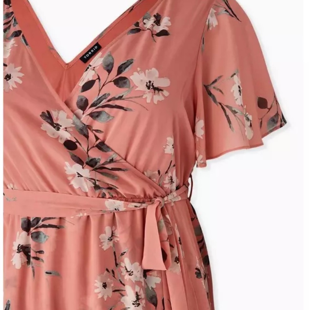 torrid mini wrap dress 🌺 - Picture 2 of 8